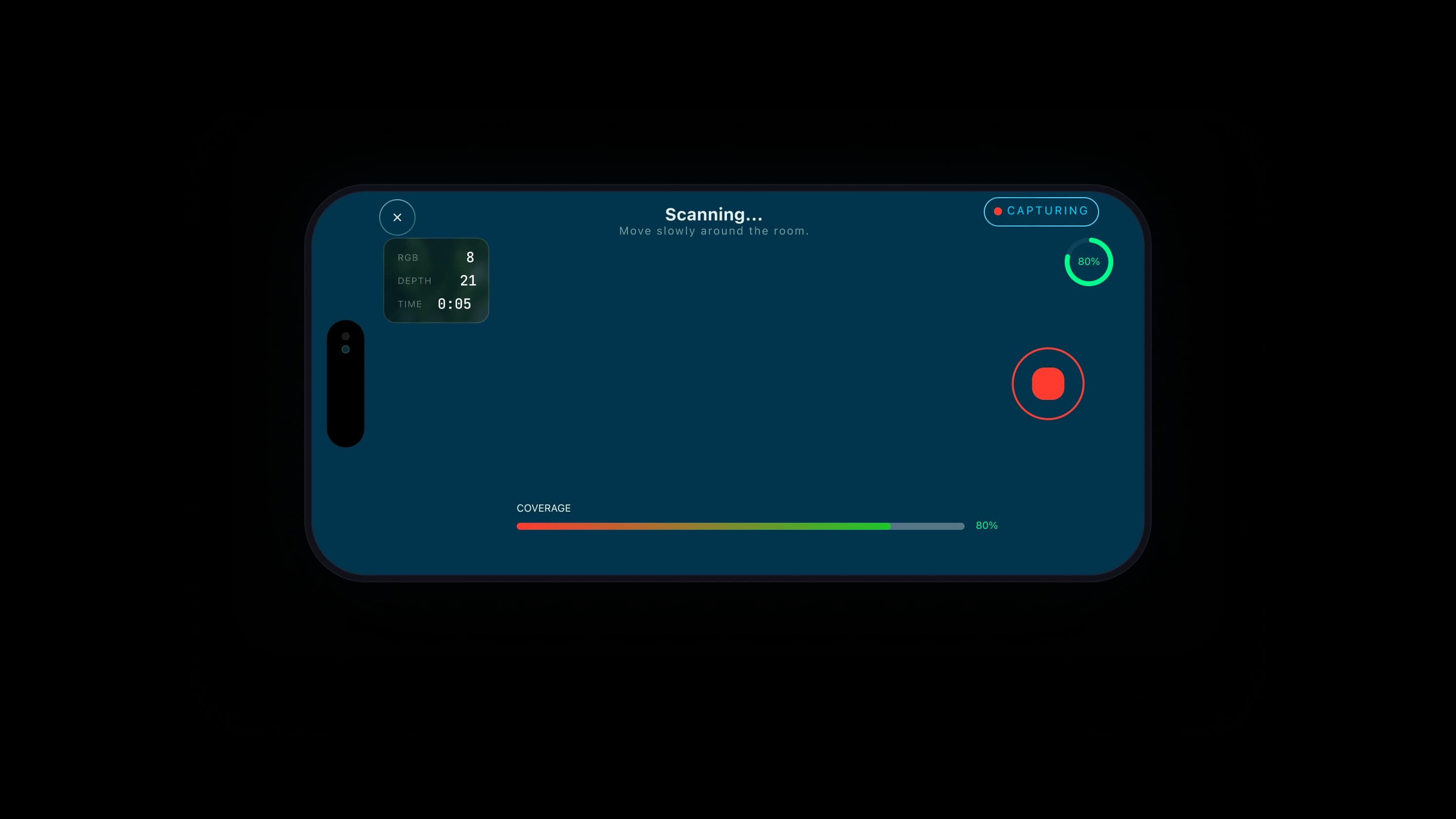 XR Capsules app on a phone