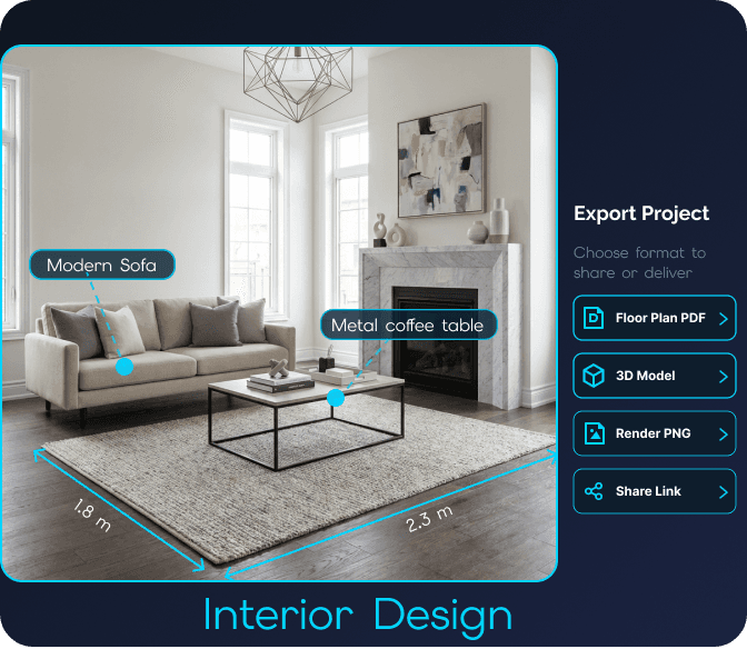 Interior design workflows
