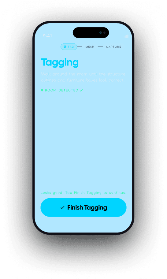 XR Capsules app on a phone